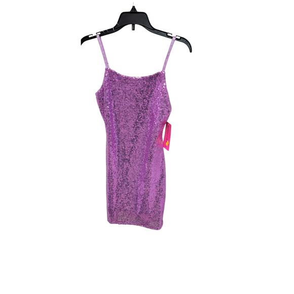 NWT-With Jules Big Girls Sleeveless Sequin Bodycon Dress XL 6037 - Picture 3 of 5